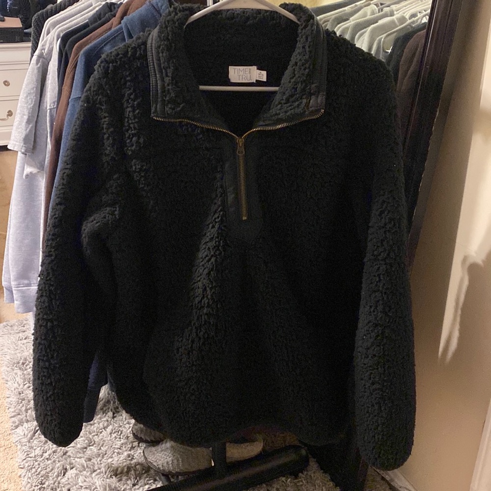 fluffy quarter zip